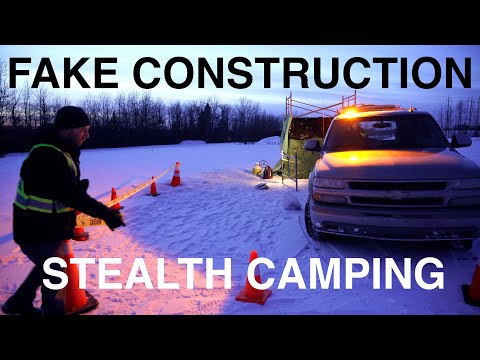 Fake Construction Site Stealth Camping