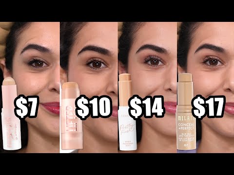 What is the Best Drugstore Foundation Stick? Testing Essence, Maybelline, Colourpop & Milani!