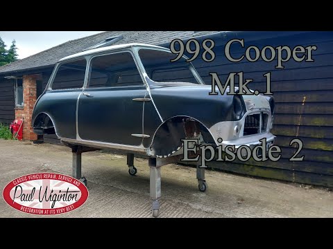 Full restoration of a customer's Mk1 Classic Mini 998 Cooper Bodyshell Ep.2/2