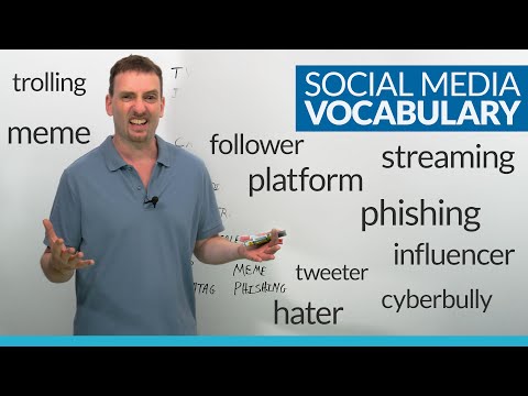 SOCIAL MEDIA Vocabulary in English: 30 words to learn