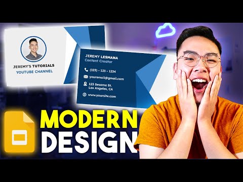 How to Design Business Cards with Google Slides! *TUTORIAL*