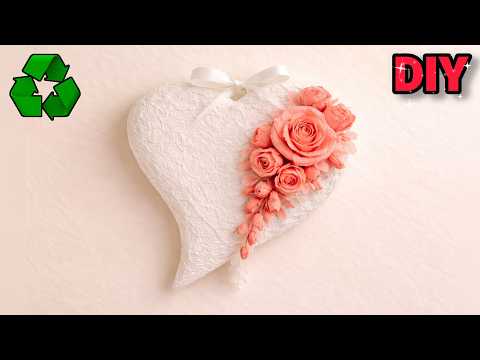 Valentine Surprise 😍You Won’t Believe This Heart Made from Cardboard/ Diy Decor