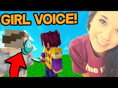 USING GIRL VOICECHANGER TO GET FREE STUFF ON MINECRAFT! (Minecraft Trolling)