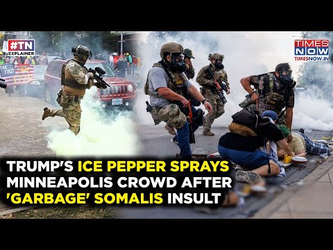 Watch: After Trump's 'Garbage' Somalis Rant, ICE Agents Pepper Spray Crowd In Minneapolis Crackdown