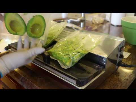 How To Prep and Process Avocados for Vacuum Sealing And Freezing to Preserve