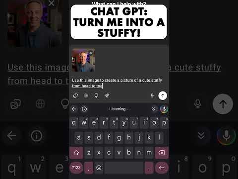 Not what I expected! Using ChatGPT to turn my photo into a stuffy! Think it worked? #ChatGPT #Tech