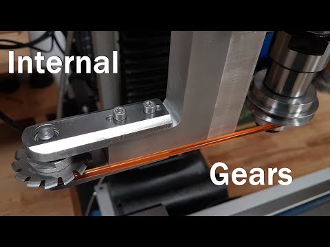 Internal gear cutting attachment