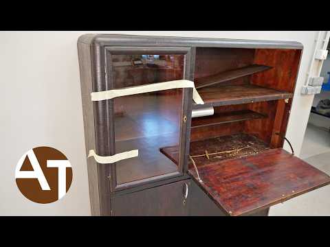 I spent 2 weeks restoring this humble cabinet