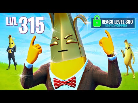 GOLD PEELY UNLOCKED! Leveling up FAST!! (Fortnite Battle Royale)
