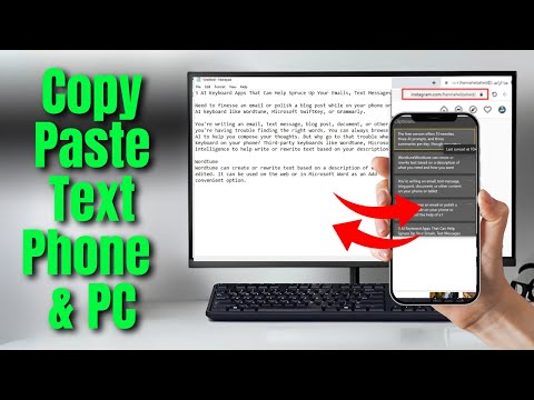 How To Copy Paste Text Between Android and Windows PC