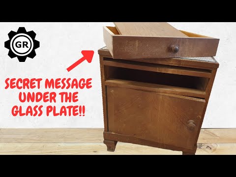 BEAUTIFUL Vintage bedside table RESTORATION - FURNITURE RESTORATION
