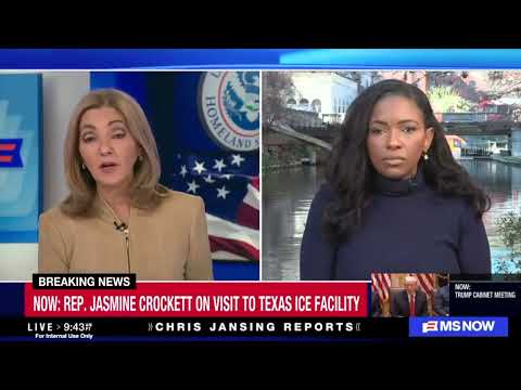 "I Am Gravely Concerned” Rep. Crockett on Detained Children, Liam, and Trump’s Immigration Crackdown