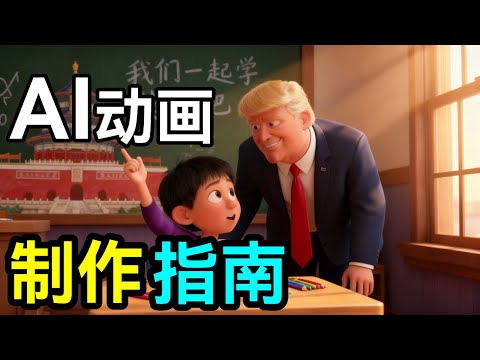 这3个AI免费工具，【一键生成AI动画】实现孩子英语“听说读写”全掌握！