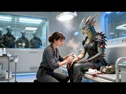 The Human Treated the Dragon Woman’s Wounds —Unaware She Was the Most Powerful Warrior in the Galaxy