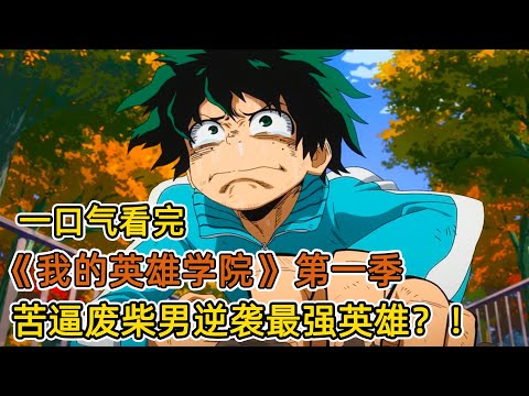 慘遭霸凌的廢柴少年，意外發現世界top1英雄最大秘密？！繼承最強超能力，成為世界第一英雄？！一口氣看完《我的英雄學院》第一季！