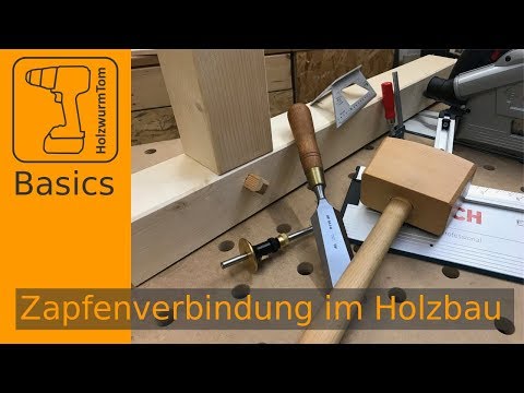 Stabile Schlitz und Zapfen Verbindung herstellen