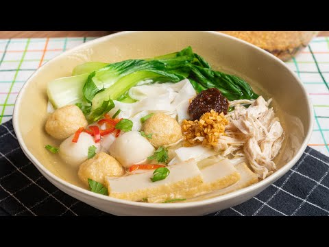 Kuetiau Sup sambal kicap pedas,