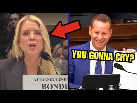 Pam Bondi NEAR TEARS when MOCKED TO HER FACE