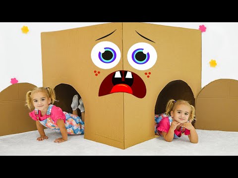 Alice plays with Giant Box and other Kids Stories