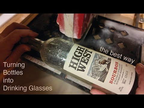 Cut and Grind Bottles into Drinking Glasses [fastest way]