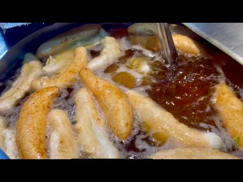 來到台中大慶夜市要吃什麼呢？帶你一次爆吃11家美食！旗魚串,烤麵筋,肉夾饃,火烤魚,脆皮豬,烤麵筋,印度甩餅,油吉條/The best Taiwan Daqing Night Market Food