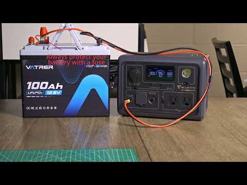 Will it Charge? Bluetti EB3A and a 100Ah Lifepo4 Battery - Ft. Vatrer