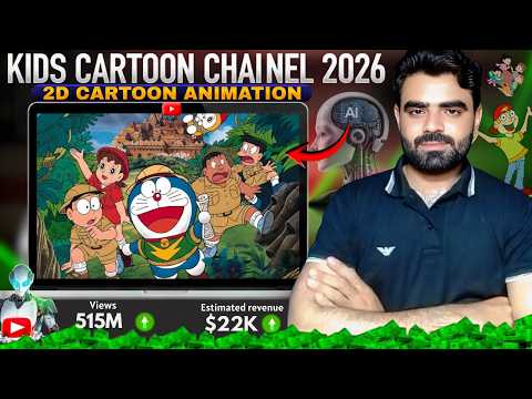 How to Create 2D Cartoon Videos with FREE Ai | Cartoon Video Kaise Banaye | Viral Niche in 2026