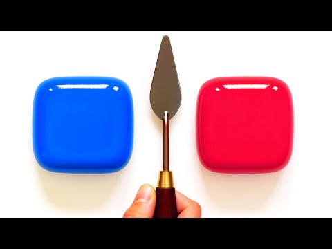 GuessThe Final Color🎨Mixing Color With Clay,Powder,Acrylic,glitter|Satisfying video|Colormixing|Art