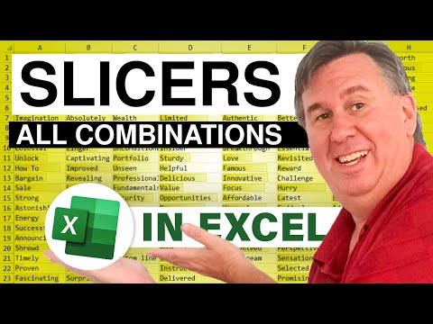 Excel - VBA All Slicer Combinations - Episode 2106