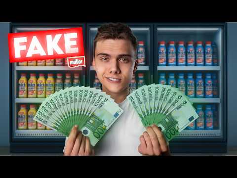 Influencer mit Fake Müller Milch Gewinn reingelegt.