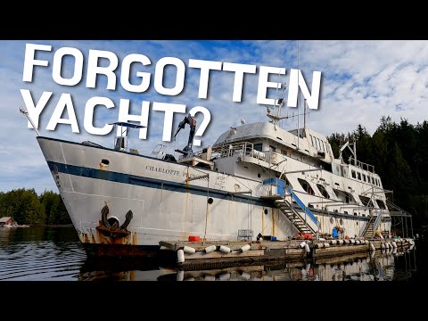 Remote British Columbia Coastline, A Train of History and Relics from the Past.