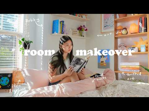 Room Makeover 🎧 moving in with my parents at 23 (ep.1)