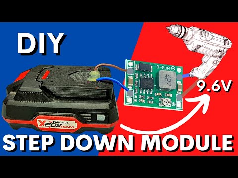 Parkside X20V PAP20A1 with 9.6v Drill  | step down modules test
