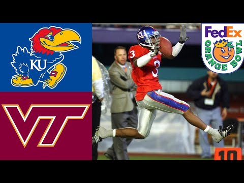 #8 Kansas VS #3 Virginia Tech | 2008 Orange Bowl Highlights