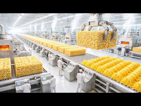 Inside A Modern Instant Noodle Factory: From Raw Dough To Finished Cup Noodles