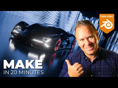 You can make this INSANE neon city CAR ANIMATION in BLENDER in Under 20 Minutes! (EASY TUTORIAL)