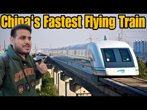 World's Fastest Flying Train in China - Shanghai Maglev 😱🇨🇳