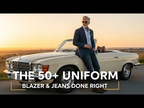 How To Wear A Blazer With Jeans & Look 10 Years Younger | Men over 50 Fashion