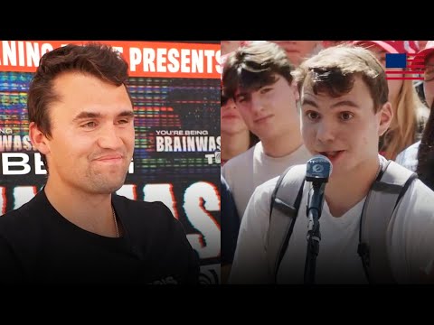 Smug College Student Gets Humbled by Charlie Kirk