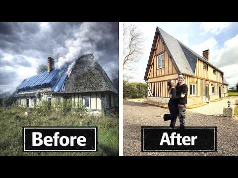 We Rebuilt a Burned House - FULL RENOVATION TIMELAPSE 🔥