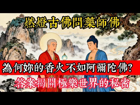 燃燈古佛問藥師佛：為何妳的香火不如阿彌陀佛？答案揭開極樂世界的秘密#立地成佛#念佛修行#因果正見#修行障礙化解#生死因果#佛学#佛教
