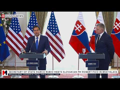 🇺🇸|🇸🇰 State Sec. Marco Rubio Meets Slovakian PM Robert Fico in Bratislava | Press Briefing [LIVE]