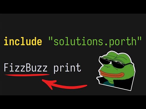 I made a whole Language just to solve Coding Problems (Porth Ep.10)