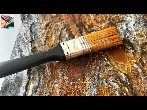 Watch a Canvas Evolve: A Satisfying Art Transformation & Texture 🎀