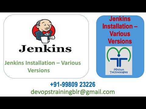Jenkins Installation - Various Versions - Mithun Technologies - 9980923226