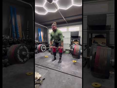 Been a while, but it’s moving well! 804lbs 365kg 💪 two sets of two.