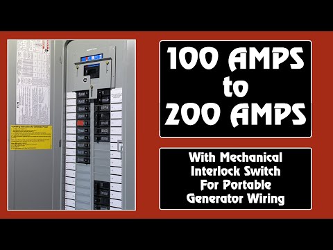 100A to 200A Panel Upgrade with Portable Generator Wiring #200AMP #ElectricServiceUpgrade