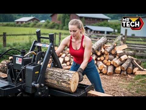 25 Mind-Blowing Firewood Processing Machines in Action! | Homemade Modern Chainsaw Machines #6