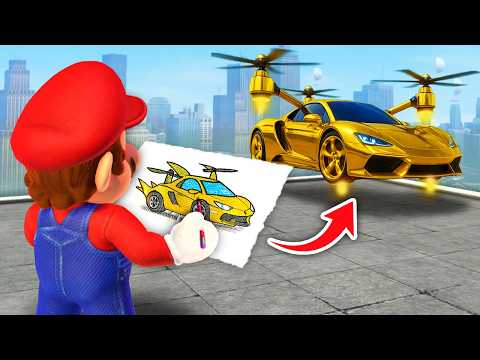 Mario Odyssey, but EVERYTHING I Draw COMES TO LIFE!