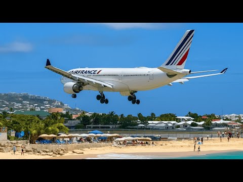 CLOSE UP TAKEOFFS & LANDINGS | Sint Maarten Airport Plane Spotting